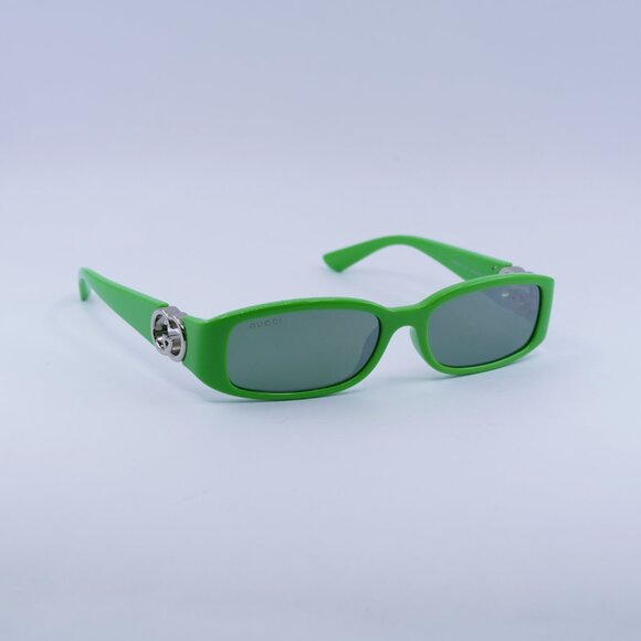 ?️ New Gucci GG1661S 005 Sunglasses - Green Frame, Green Lenses main image 5